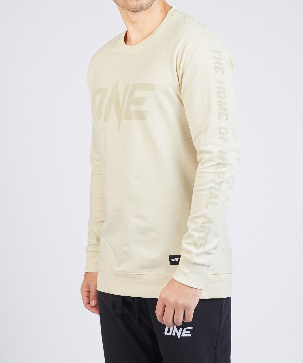 ONE Cream Logo Sweatshirt - ONE.SHOP | The Official Online Shop of ONE Championship
