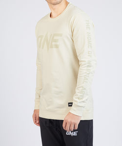 ONE Cream Logo Sweatshirt - ONE.SHOP | The Official Online Shop of ONE Championship