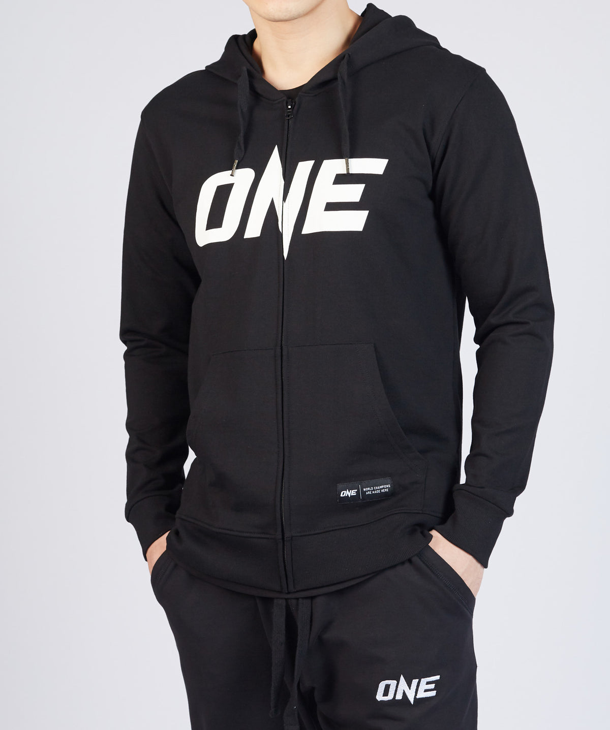ONE Black Logo Zip Hoodie - ONE.SHOP | The Official Online Shop of ONE Championship