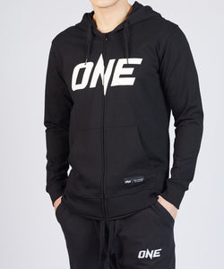 ONE Black Logo Zip Hoodie - ONE.SHOP | The Official Online Shop of ONE Championship