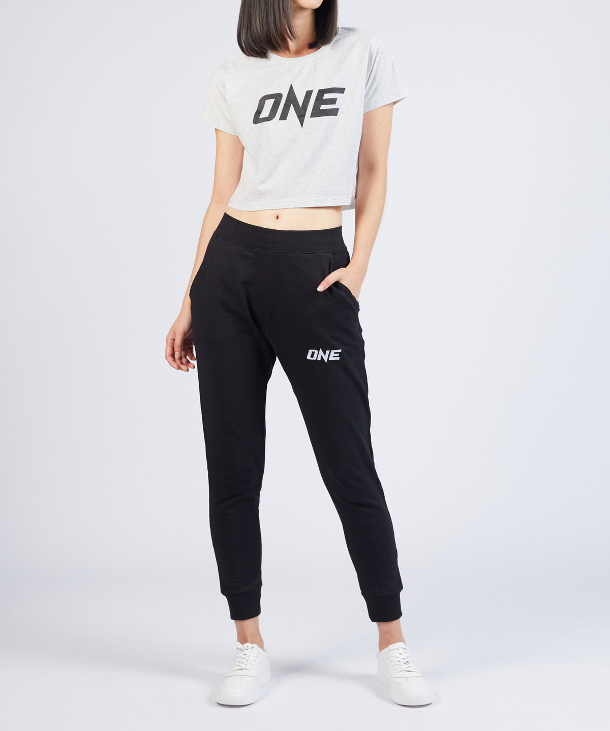 ONE White Logo Crop Tee - ONE.SHOP | The Official Online Shop of ONE Championship