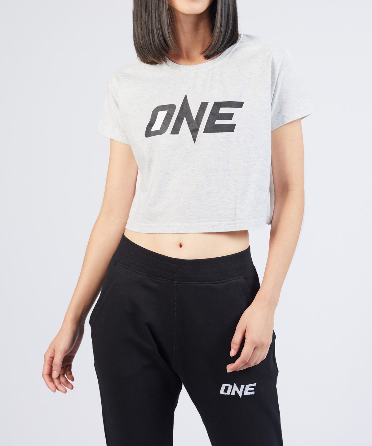 ONE White Logo Crop Tee - ONE.SHOP | The Official Online Shop of ONE Championship