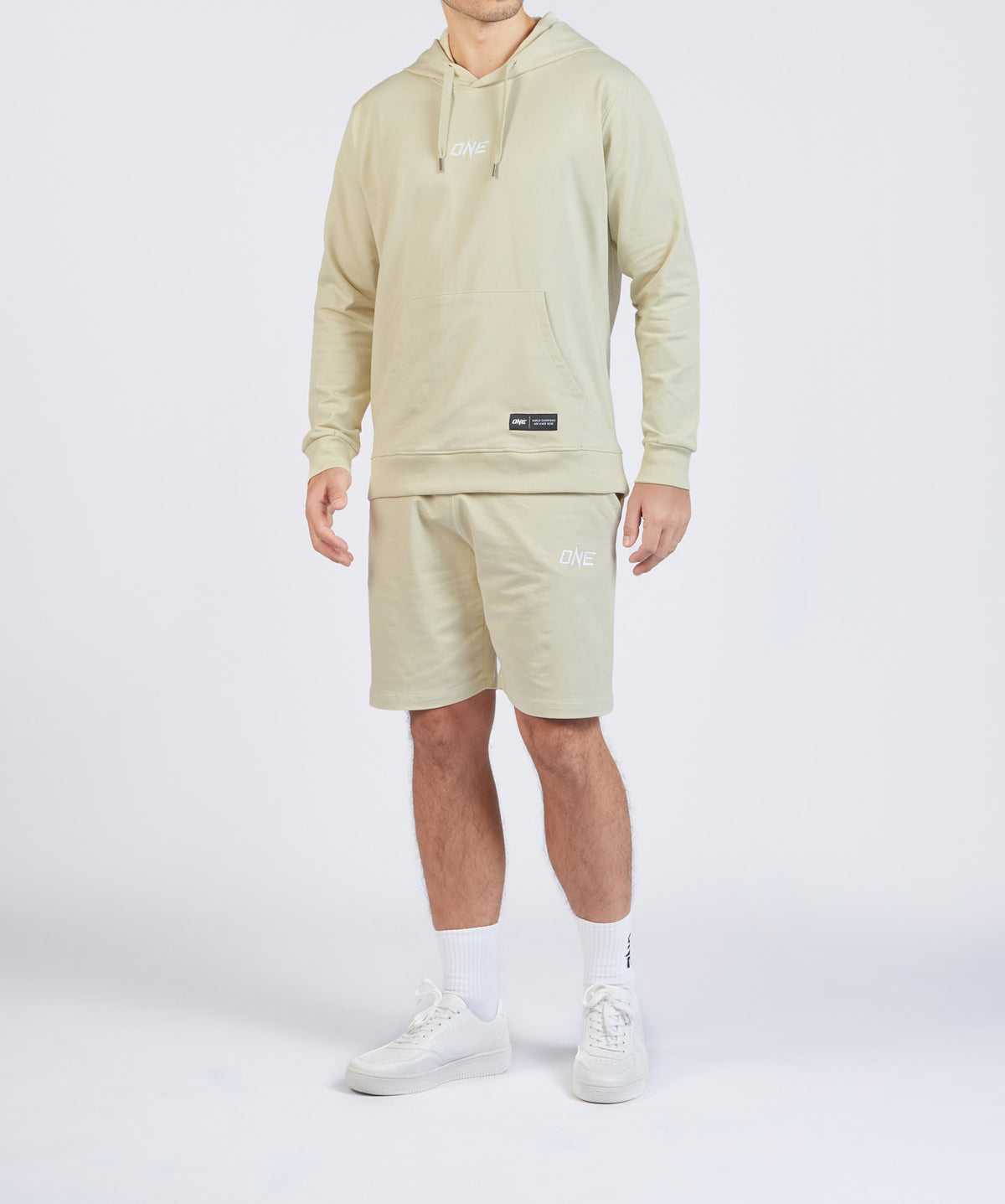 ONE Signature Logo Pullover Hoodie (Sand)