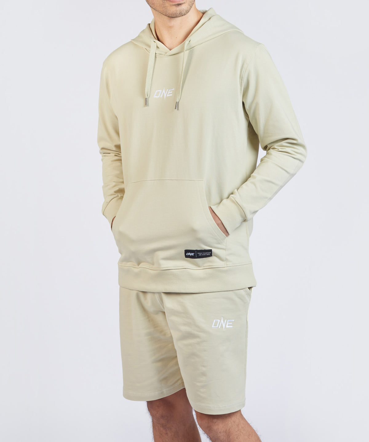 ONE Signature Logo Pullover Hoodie (Sand)