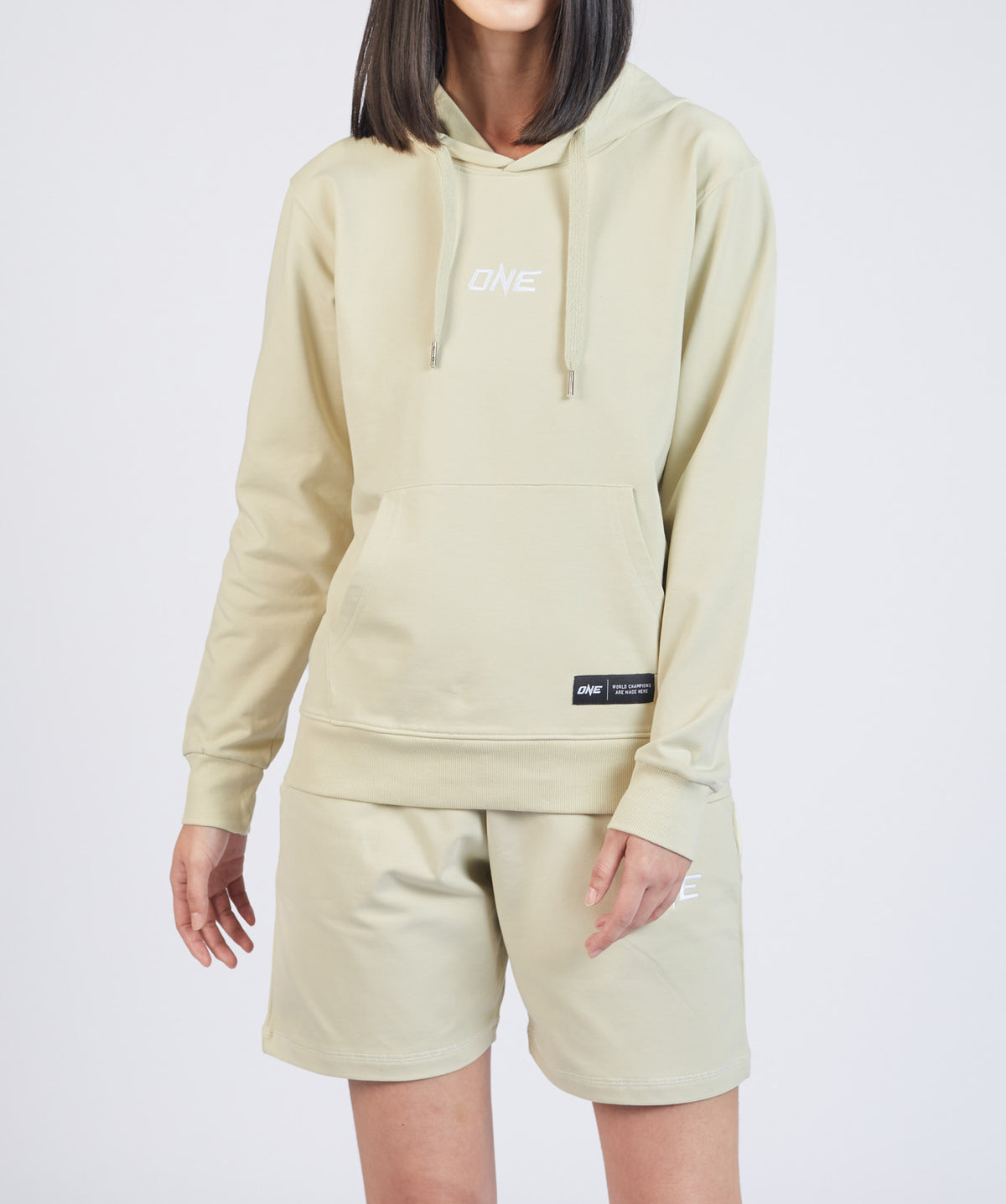 ONE Signature Logo Pullover Hoodie (Sand)