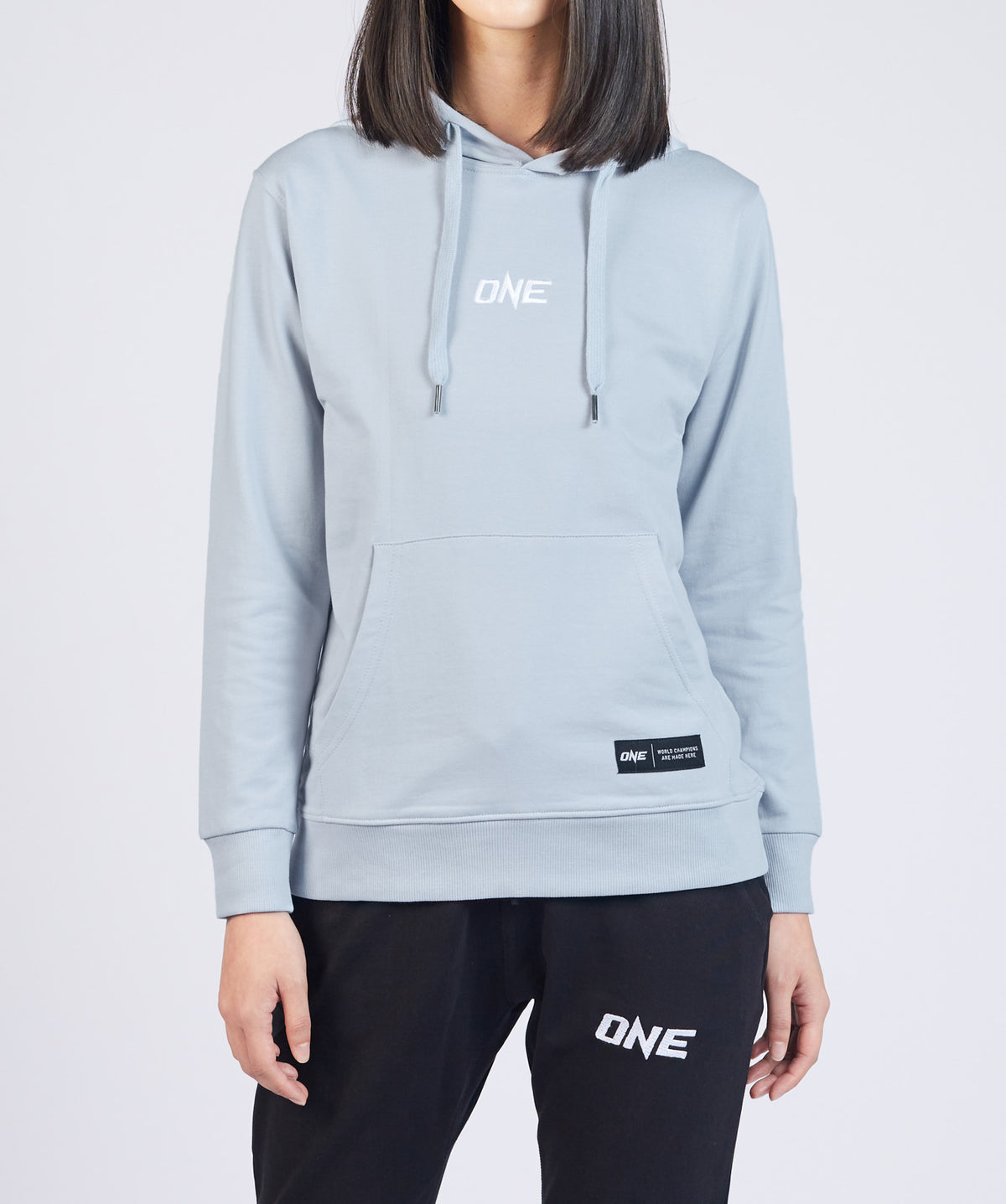 ONE Signature Logo Pullover Hoodie (Steel Blue) - ONE.SHOP | The Official Online Shop of ONE Championship