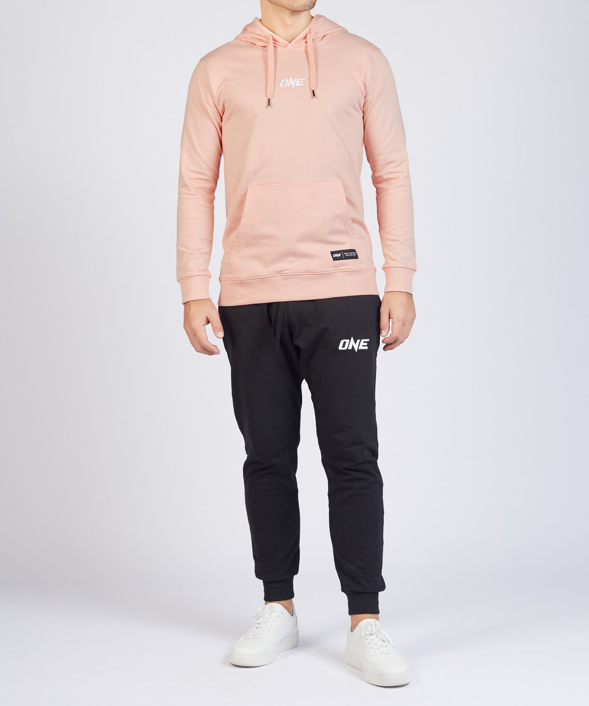 ONE Signature Logo Pullover Hoodie (Peach Pink) - ONE.SHOP | The Official Online Shop of ONE Championship