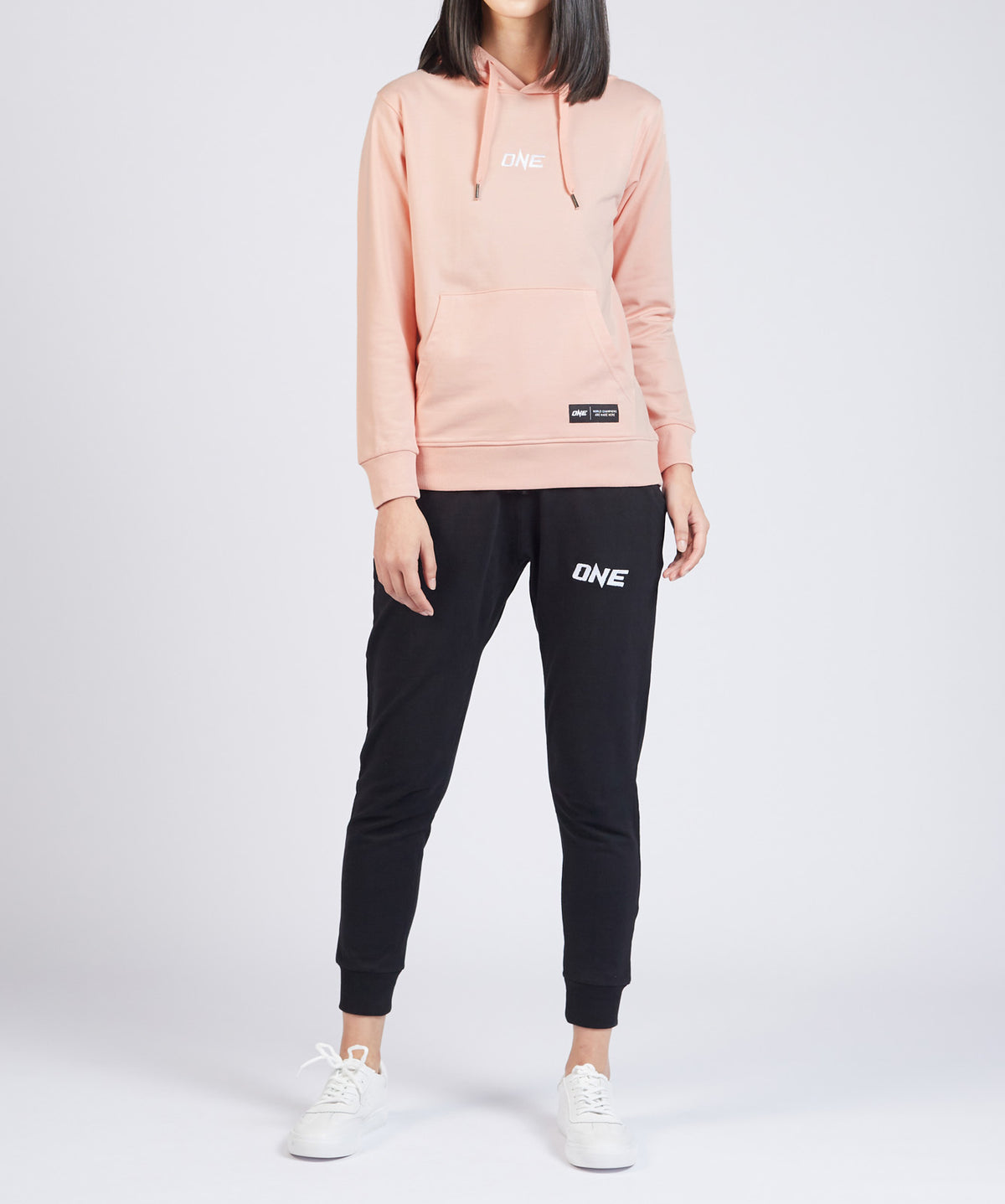 ONE Signature Logo Pullover Hoodie (Peach Pink) - ONE.SHOP | The Official Online Shop of ONE Championship