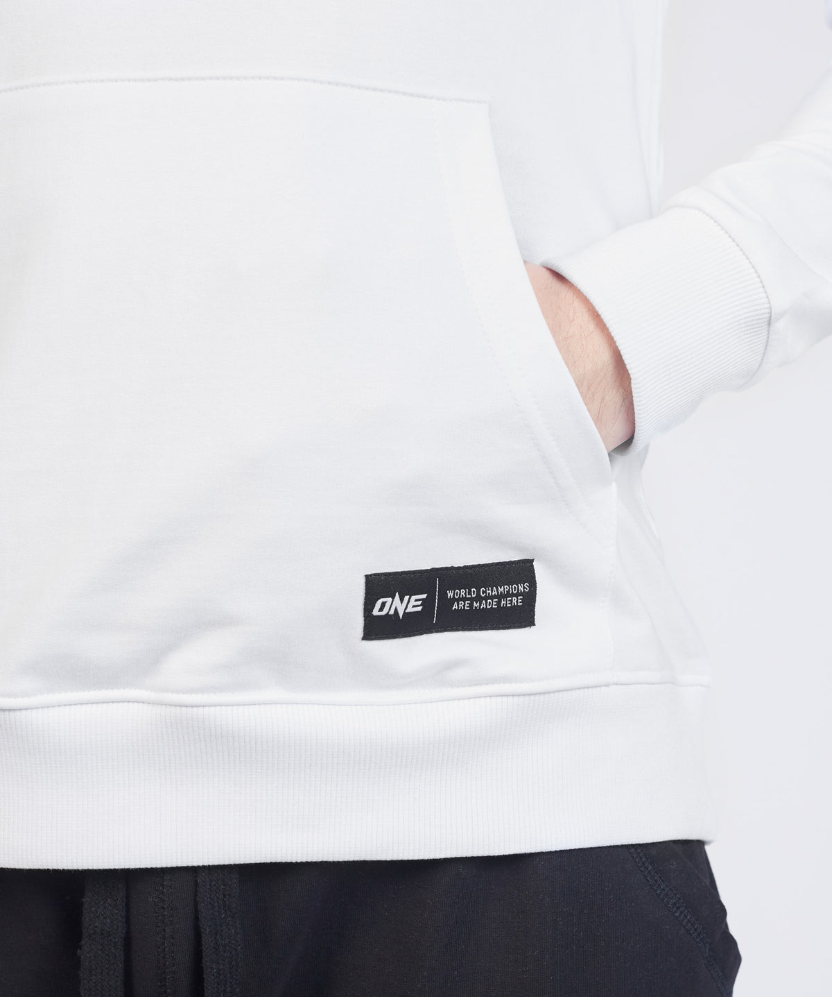 ONE Signature Logo Pullover Hoodie (White) - ONE.SHOP | The Official Online Shop of ONE Championship