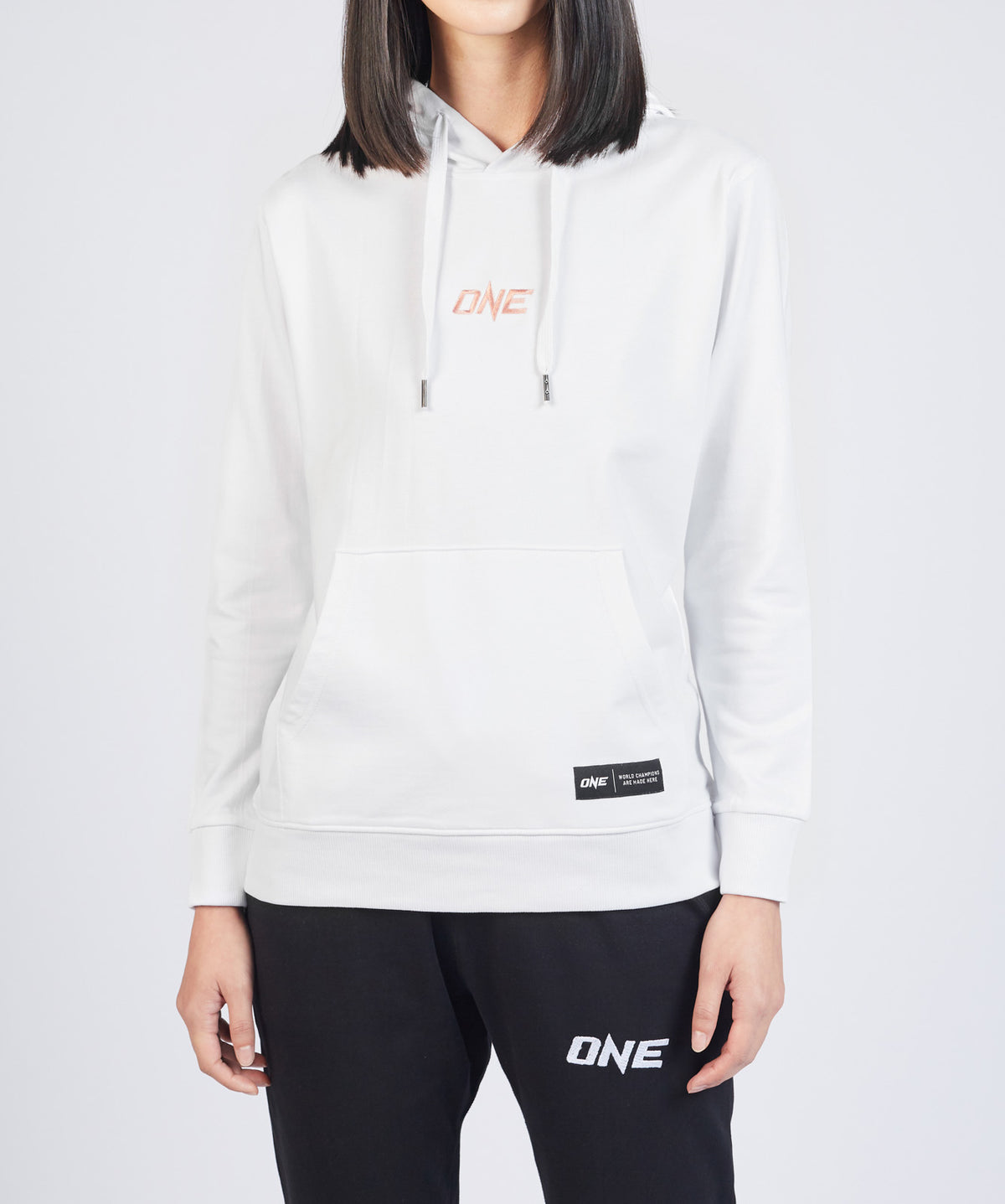 ONE Signature Logo Pullover Hoodie (White) - ONE.SHOP | The Official Online Shop of ONE Championship