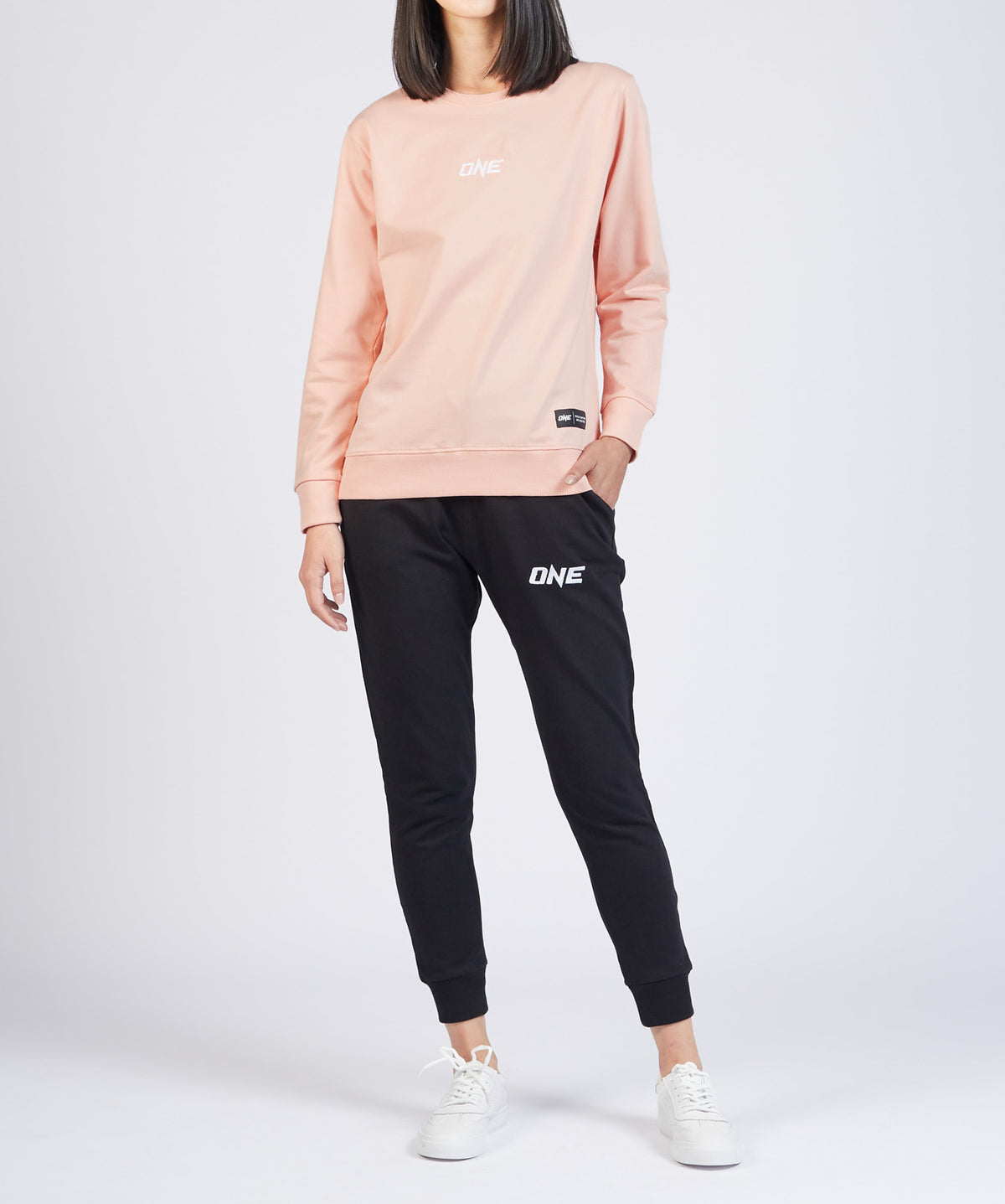 ONE Signature Logo Sweatshirt (Peach Pink) - ONE.SHOP | The Official Online Shop of ONE Championship