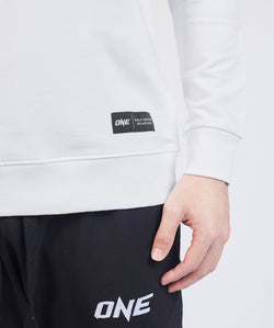 ONE Signature Logo Sweatshirt (White) - ONE.SHOP | The Official Online Shop of ONE Championship