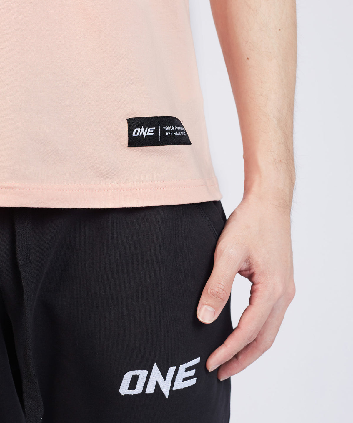 ONE Signature Logo Tee (Peach Pink) - ONE.SHOP | The Official Online Shop of ONE Championship