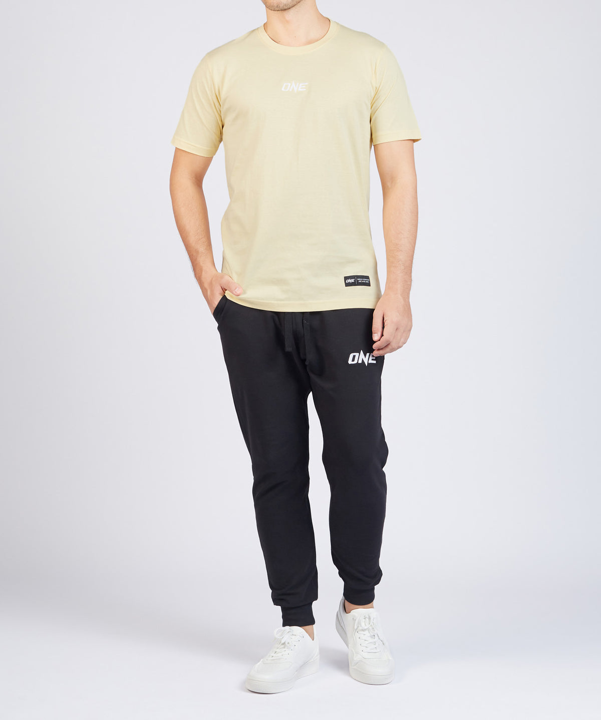 ONE Signature Logo Tee (Butter Yellow) - ONE.SHOP | The Official Online Shop of ONE Championship