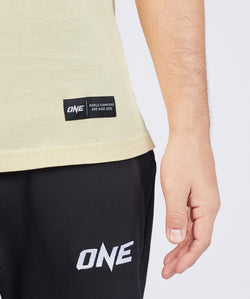 ONE Signature Logo Tee (Butter Yellow) - ONE.SHOP | The Official Online Shop of ONE Championship