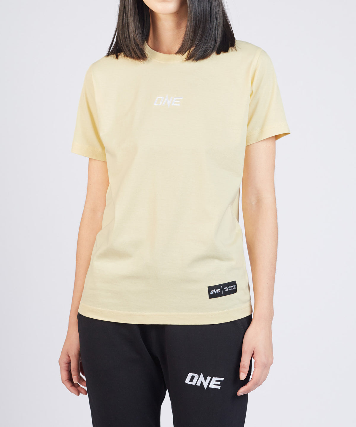 ONE Signature Logo Tee (Butter Yellow) - ONE.SHOP | The Official Online Shop of ONE Championship