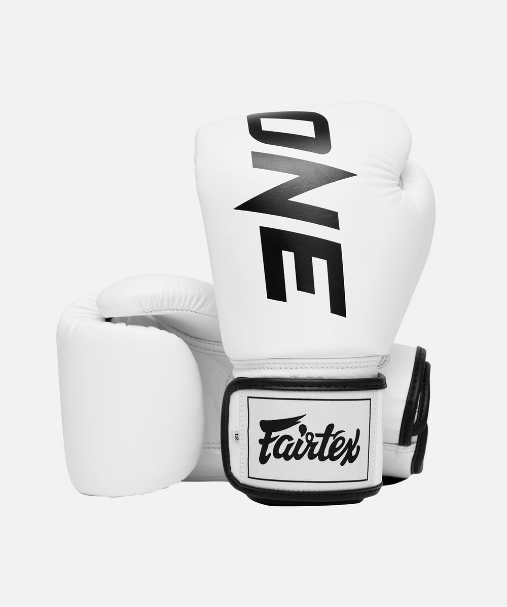 ONE x Fairtex Tight-Fit Boxing Glove (White) | ONE