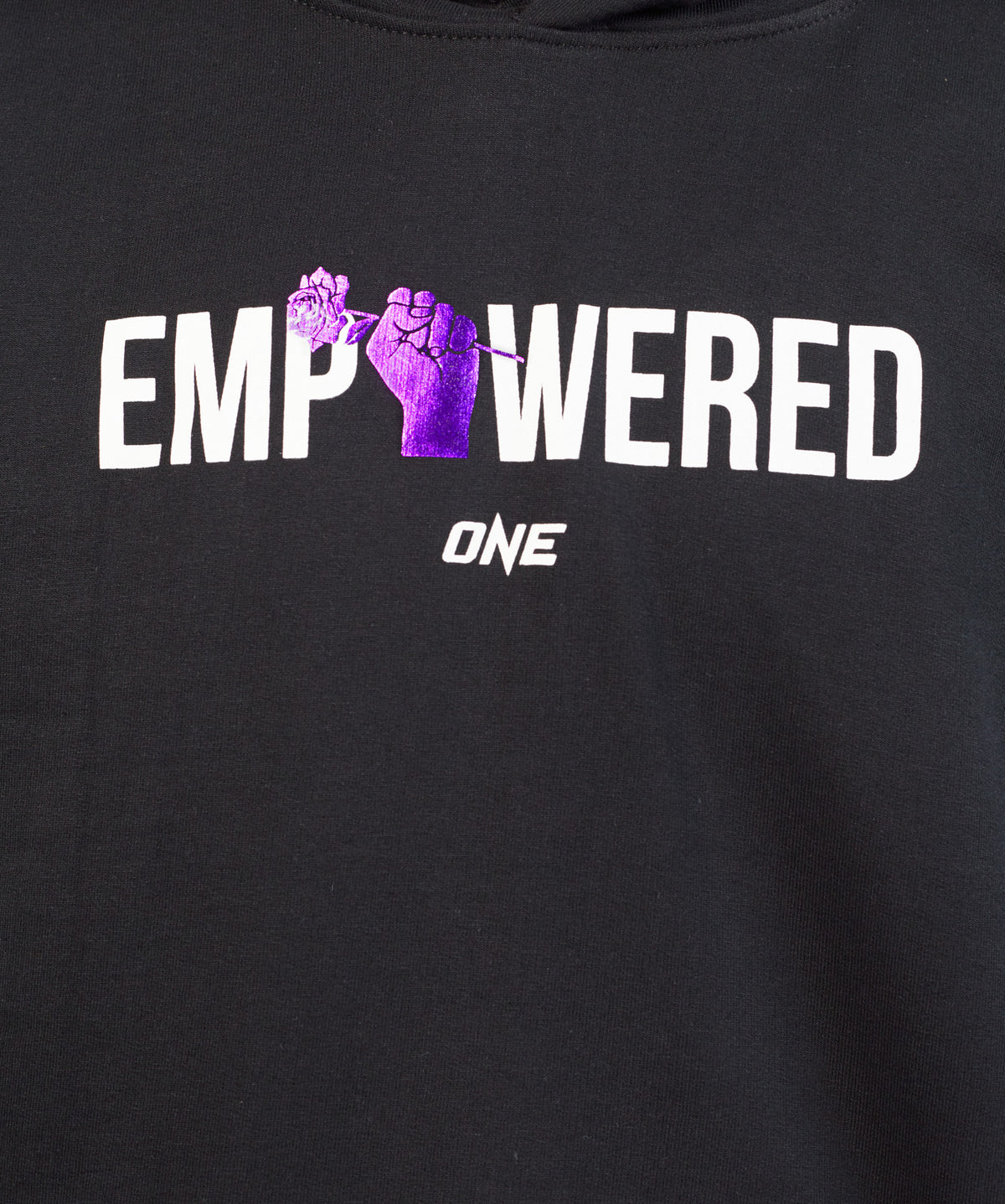 Empowered Crop Hoodie (Black)