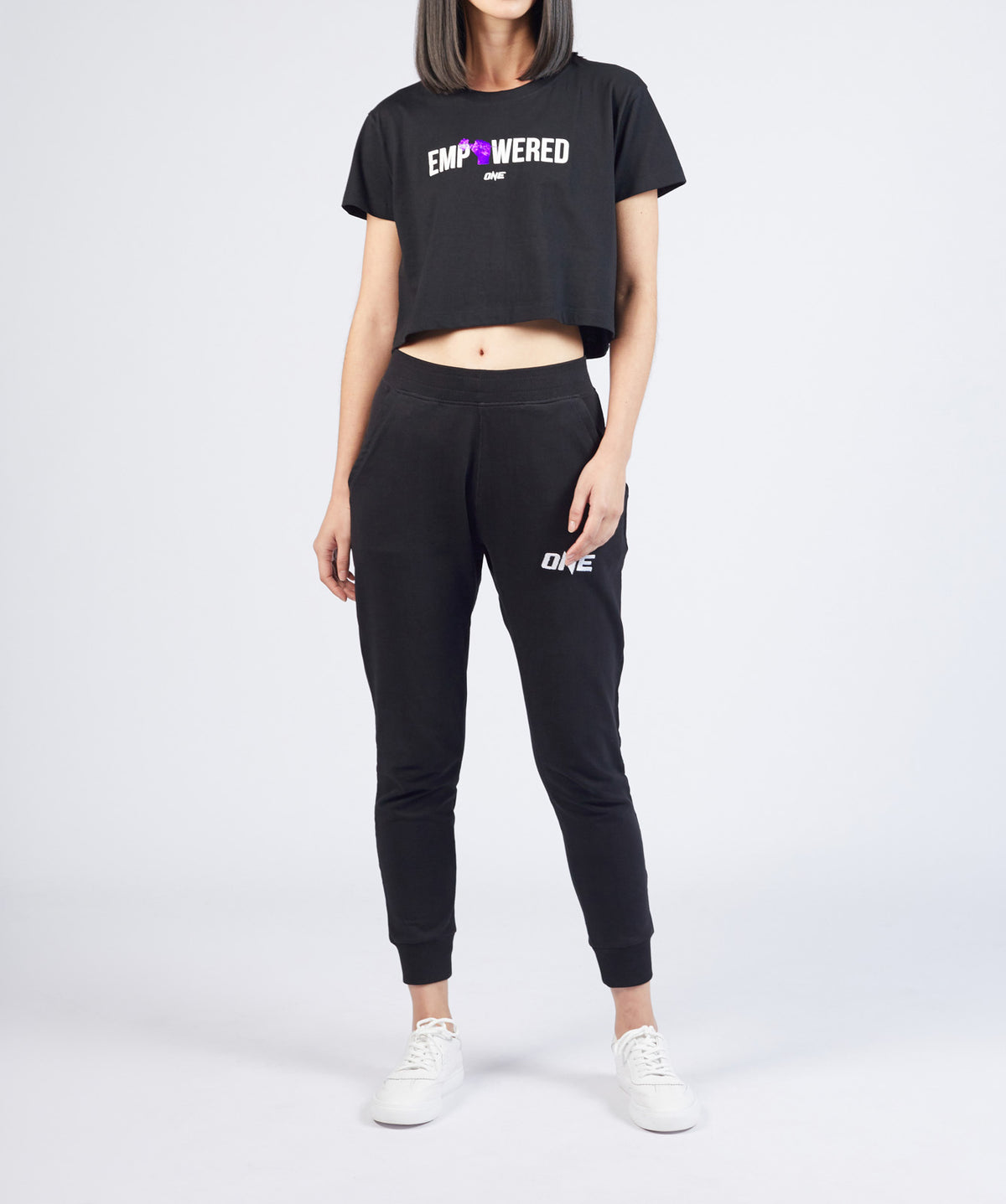 Empowered Crop Tee (Black)