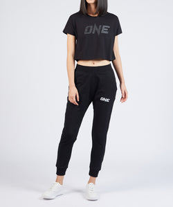 ONE Black Logo Crop Tee - ONE.SHOP | The Official Online Shop of ONE Championship
