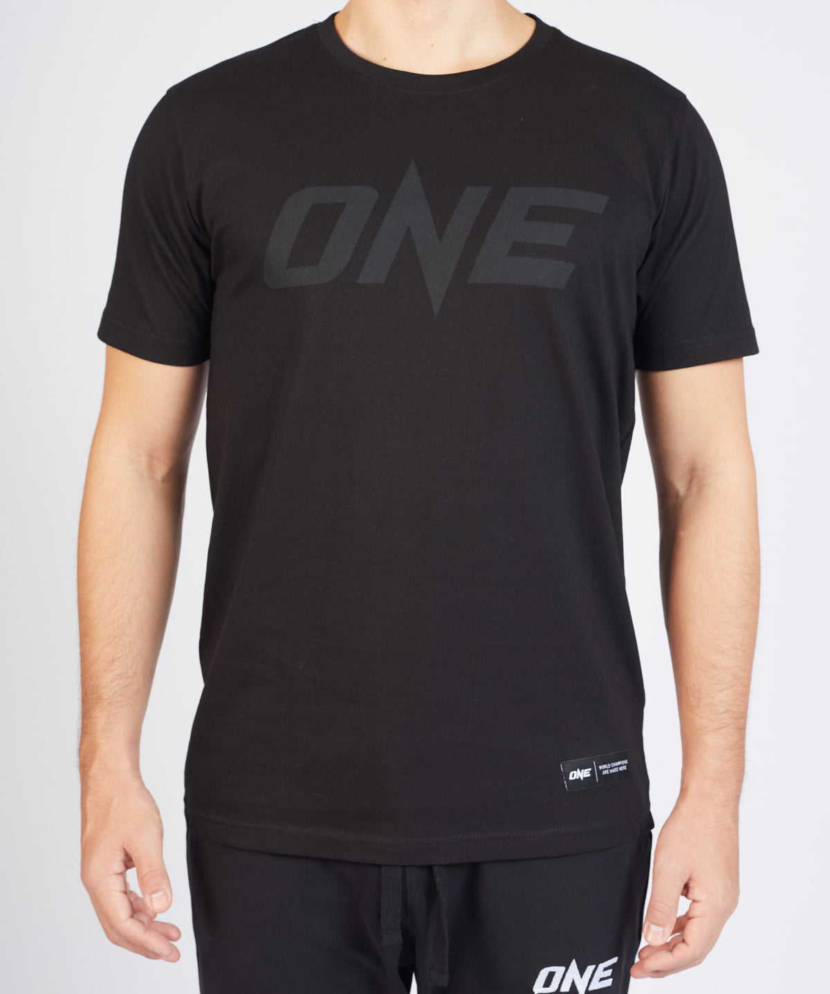 ONE Black Monotone Logo Tee - ONE.SHOP | The Official Online Shop of ONE Championship