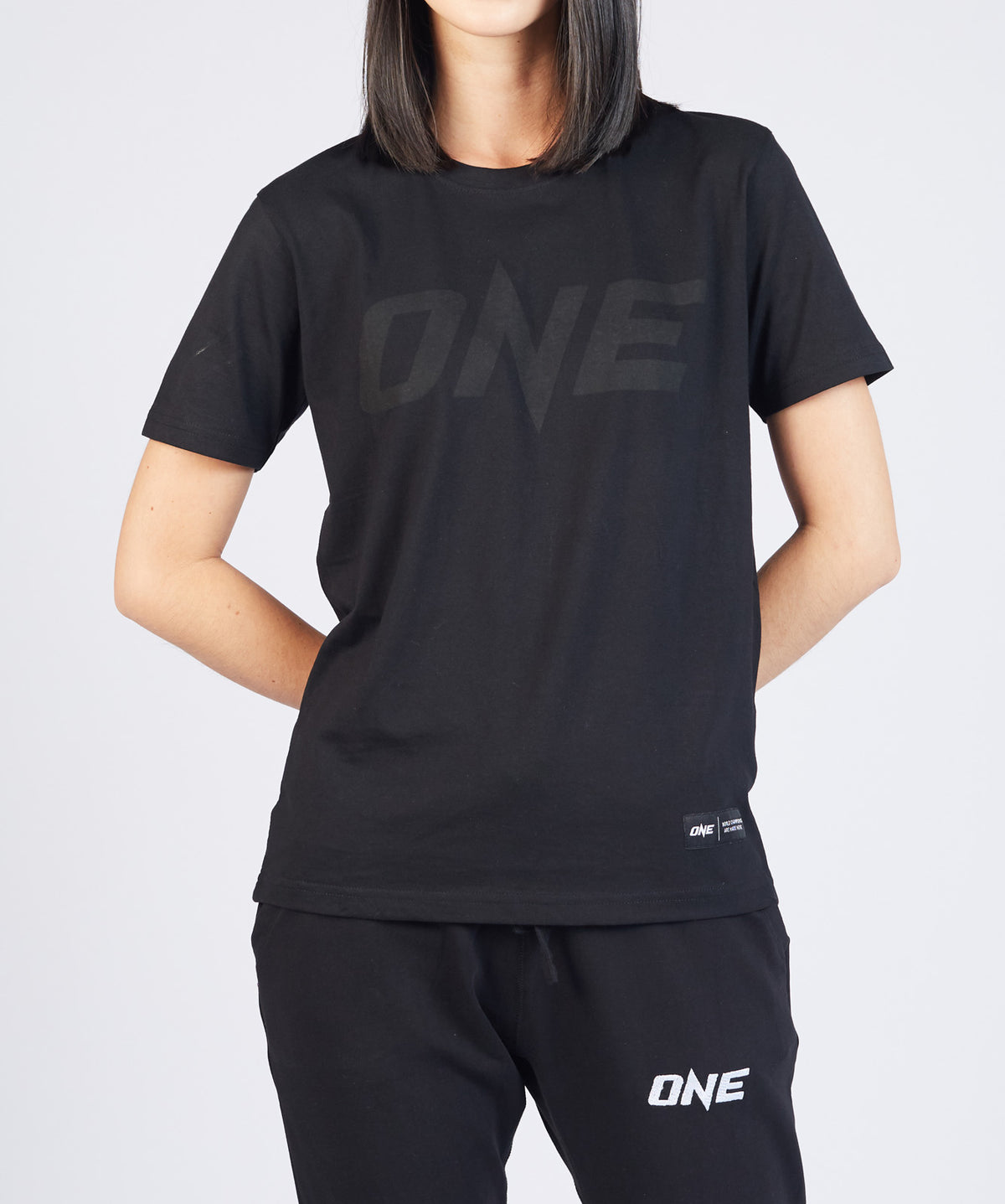 ONE Black Monotone Logo Tee - ONE.SHOP | The Official Online Shop of ONE Championship
