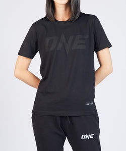 ONE Black Monotone Logo Tee - ONE.SHOP | The Official Online Shop of ONE Championship