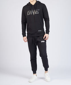 ONE Black Monotone Pullover Hoodie