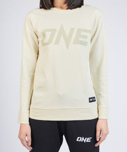 ONE Cream Logo Sweatshirt - ONE.SHOP | The Official Online Shop of ONE Championship