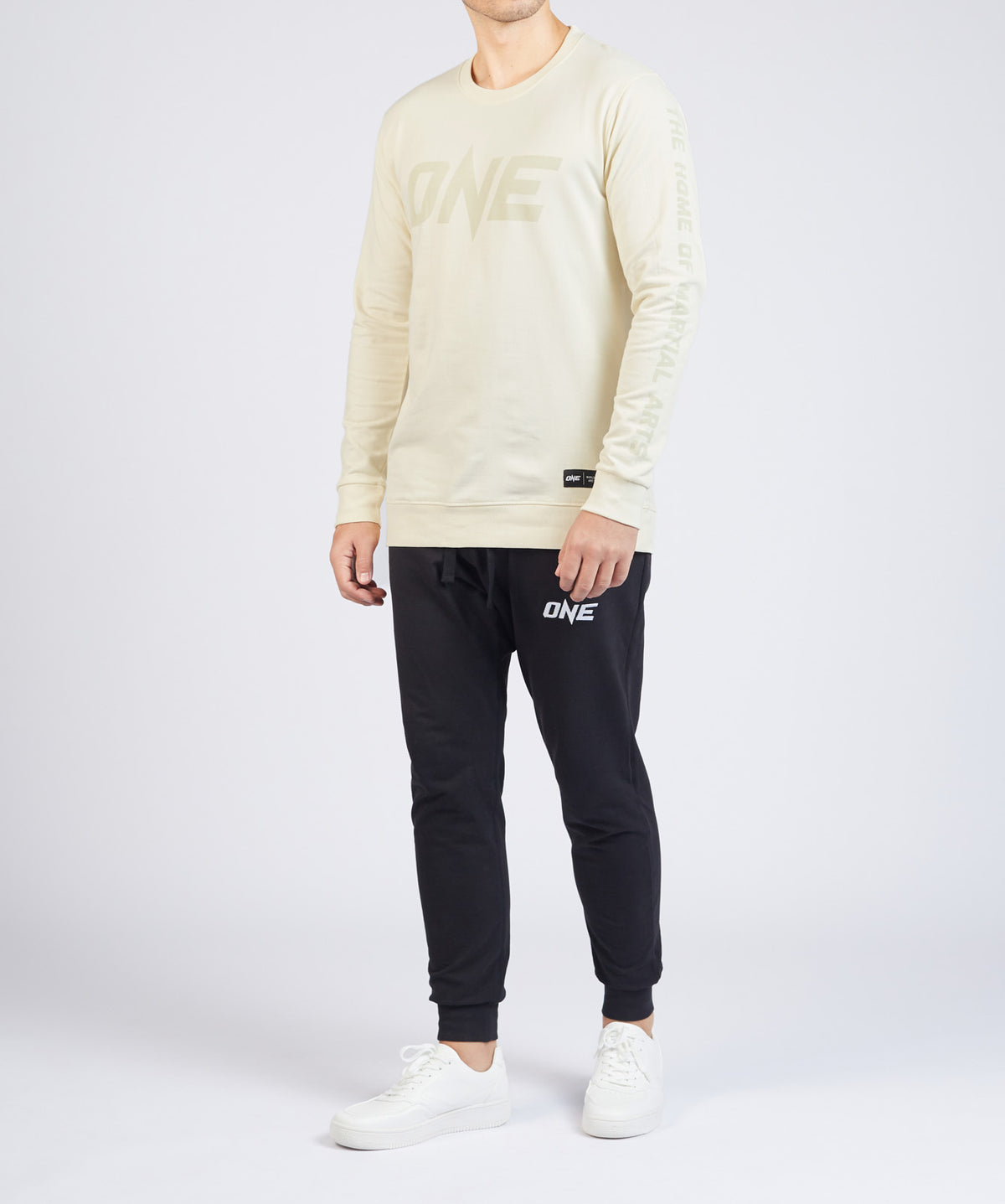 ONE Cream Logo Sweatshirt - ONE.SHOP | The Official Online Shop of ONE Championship
