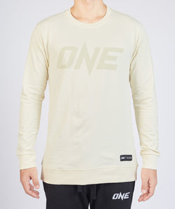 ONE Cream Logo Sweatshirt - ONE.SHOP | The Official Online Shop of ONE Championship