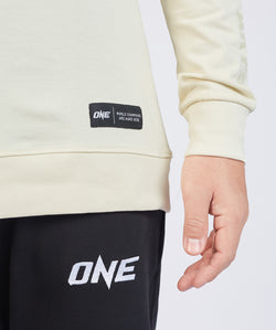 ONE Cream Logo Sweatshirt - ONE.SHOP | The Official Online Shop of ONE Championship