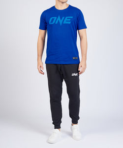 ONE Blue Monotone Logo Tee - ONE.SHOP | The Official Online Shop of ONE Championship