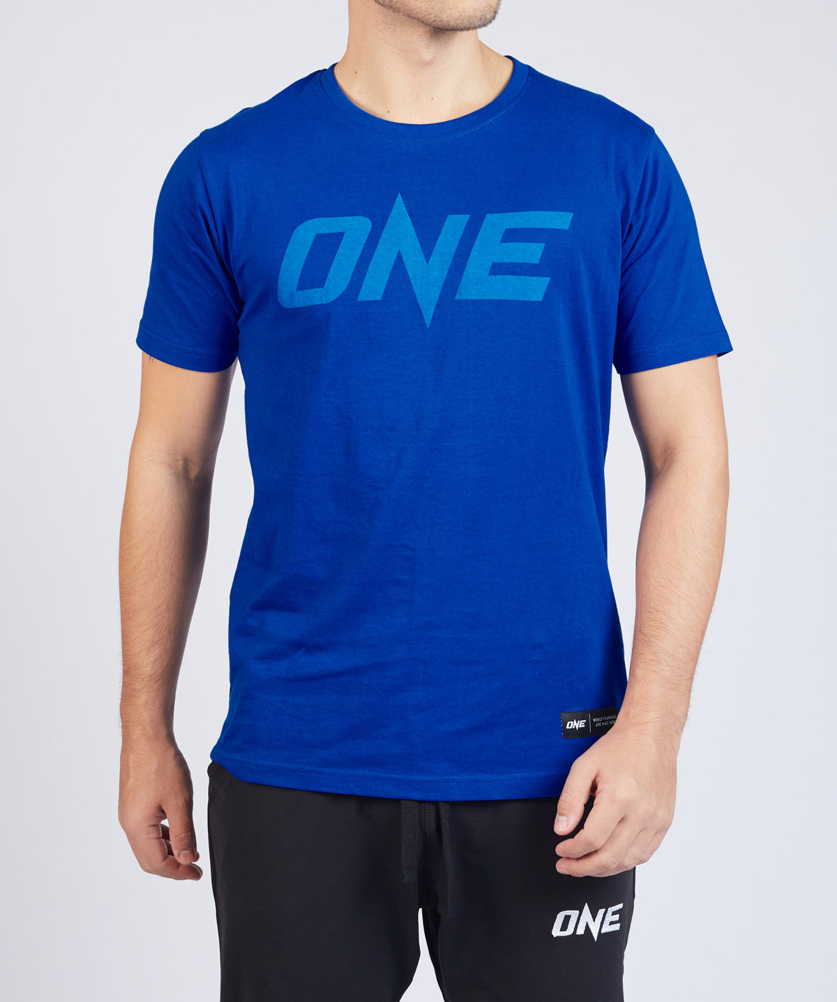 ONE Blue Monotone Logo Tee - ONE.SHOP | The Official Online Shop of ONE Championship