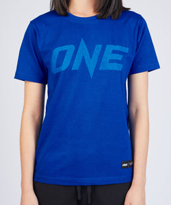 ONE Blue Monotone Logo Tee - ONE.SHOP | The Official Online Shop of ONE Championship