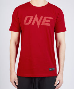 ONE Red Monotone Logo Tee - ONE.SHOP | The Official Online Shop of ONE Championship