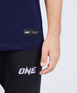 ONE Navy Monotone Logo Tee - ONE.SHOP | The Official Online Shop of ONE Championship