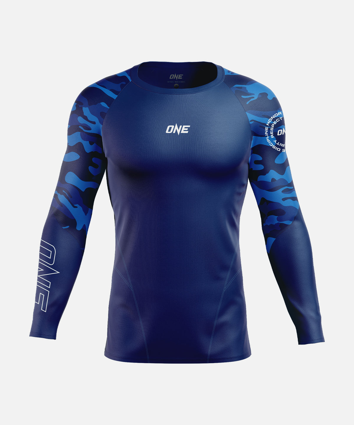 Elite Pro Rash Guard - Navy Camo
