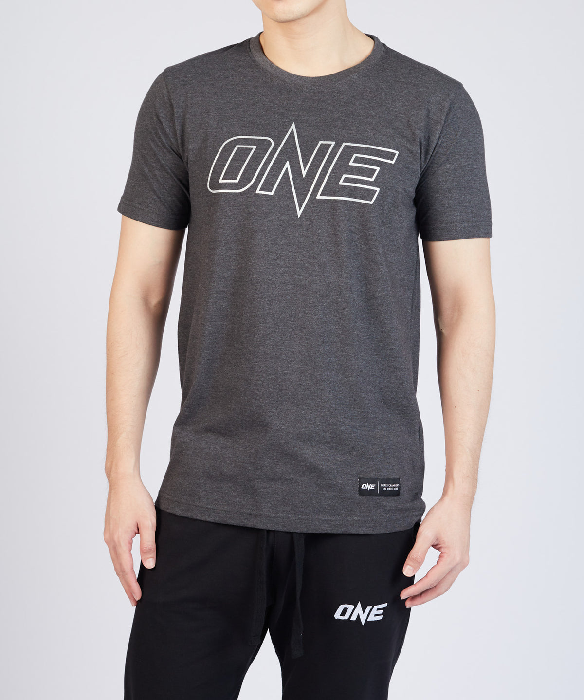 ONE Silver Metallic Logo Tee - ONE.SHOP | The Official Online Shop of ONE Championship