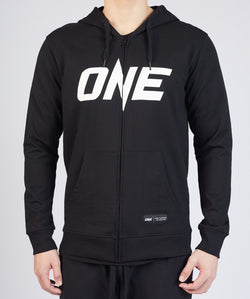 ONE Black Logo Zip Hoodie - ONE.SHOP | The Official Online Shop of ONE Championship