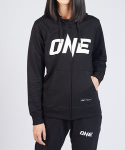 ONE Black Logo Zip Hoodie - ONE.SHOP | The Official Online Shop of ONE Championship