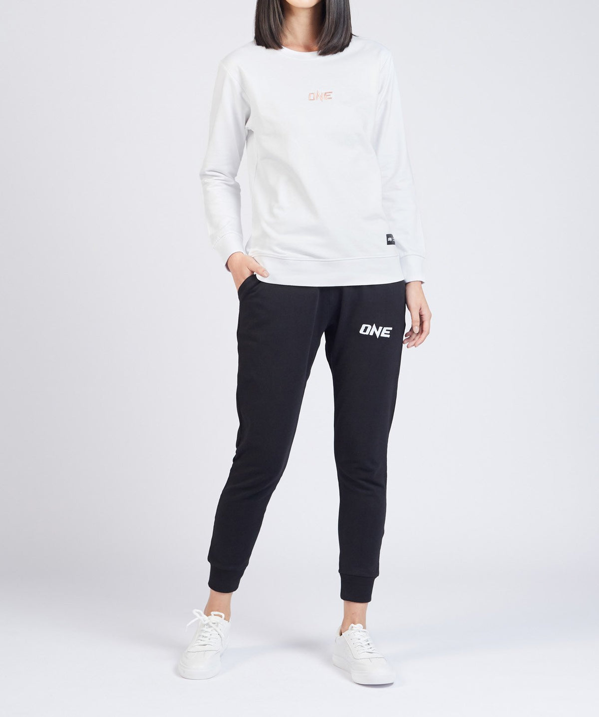 ONE Signature Logo Sweatshirt (White) - ONE.SHOP | The Official Online Shop of ONE Championship