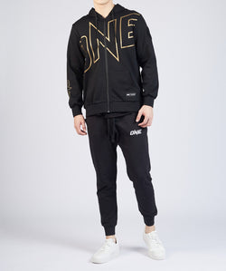 ONE World Champion Walkout Zip Hoodie (Black/Gold) - ONE.SHOP | The Official Online Shop of ONE Championship